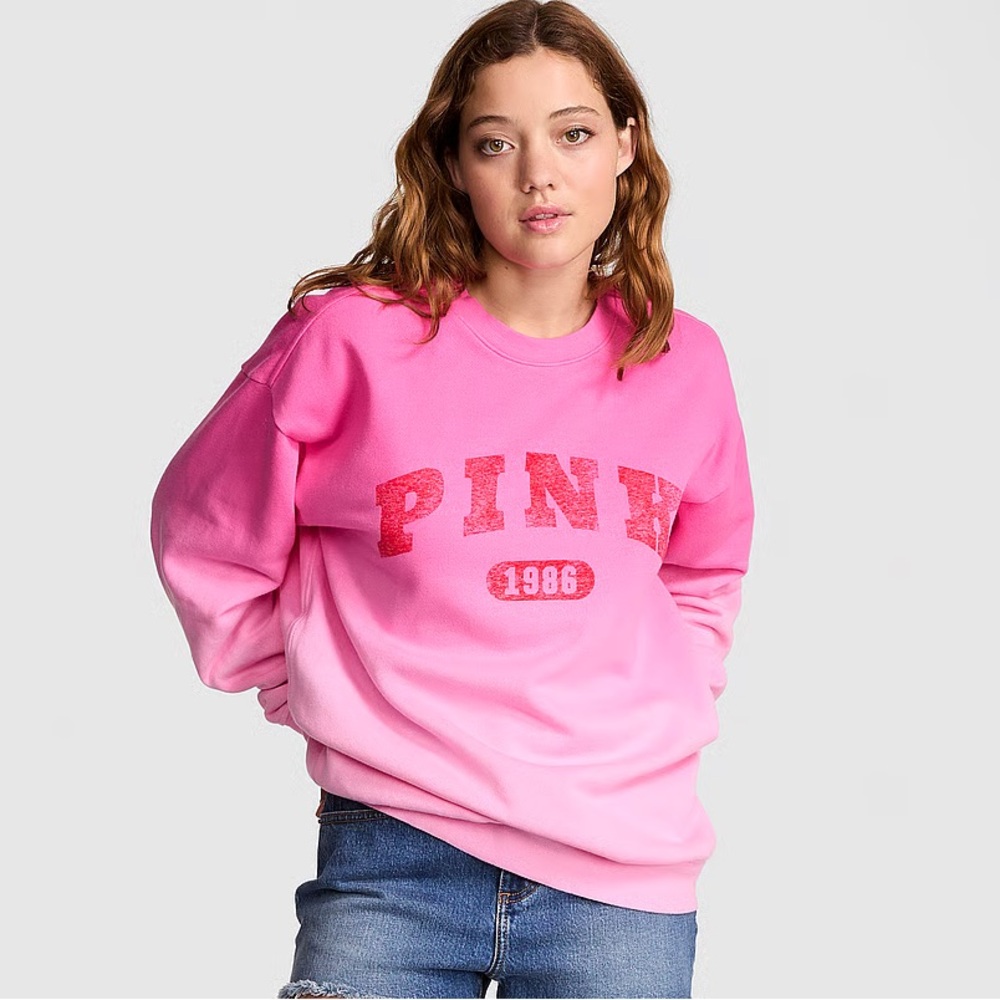IVY FLEECE OVERSIZED CREW SWEATSHIRT